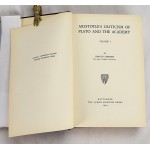 Aristotle's Criticism of Plato and the Academy, Volume 1